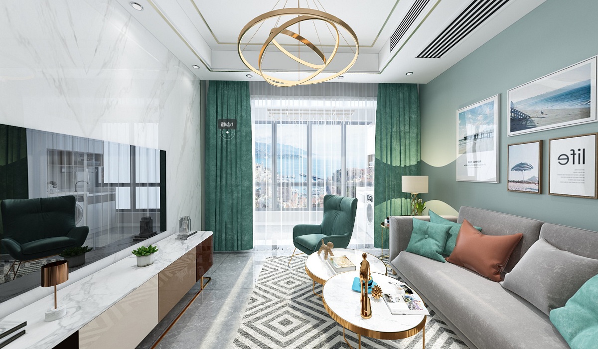 蘇州環(huán)秀湖花園客廳裝修設(shè)計(jì) 蘇州140平米客廳裝修設(shè)計(jì)