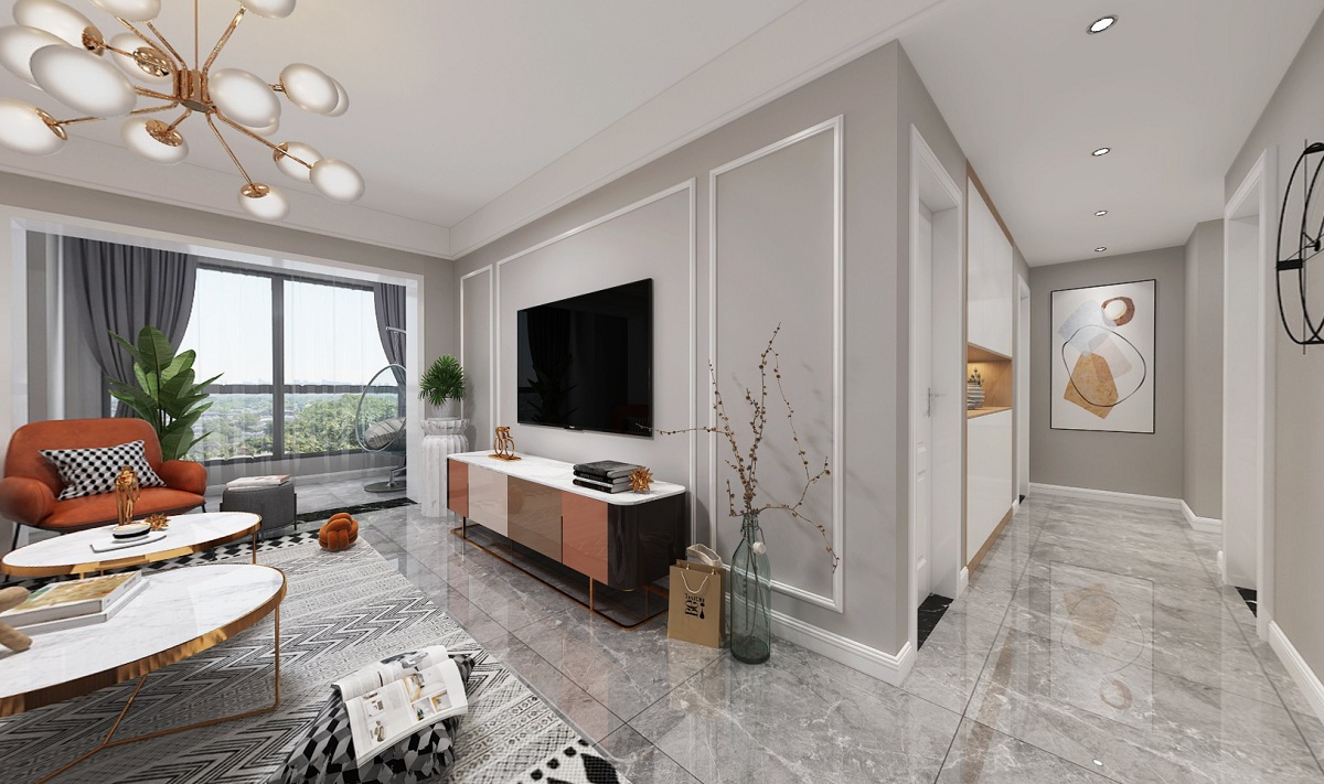 蘇州公館1790玄關裝修 蘇州135平米玄關裝修