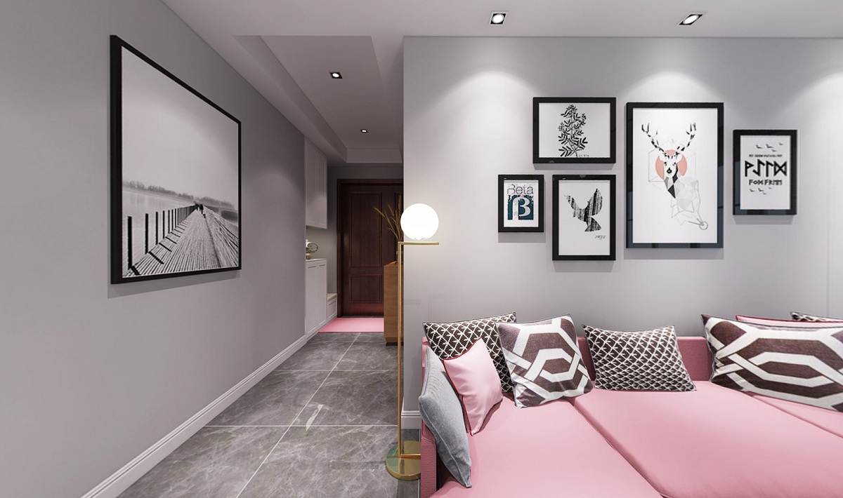 蘇州恒基水漾花城玄關裝修 蘇州120平米玄關裝修