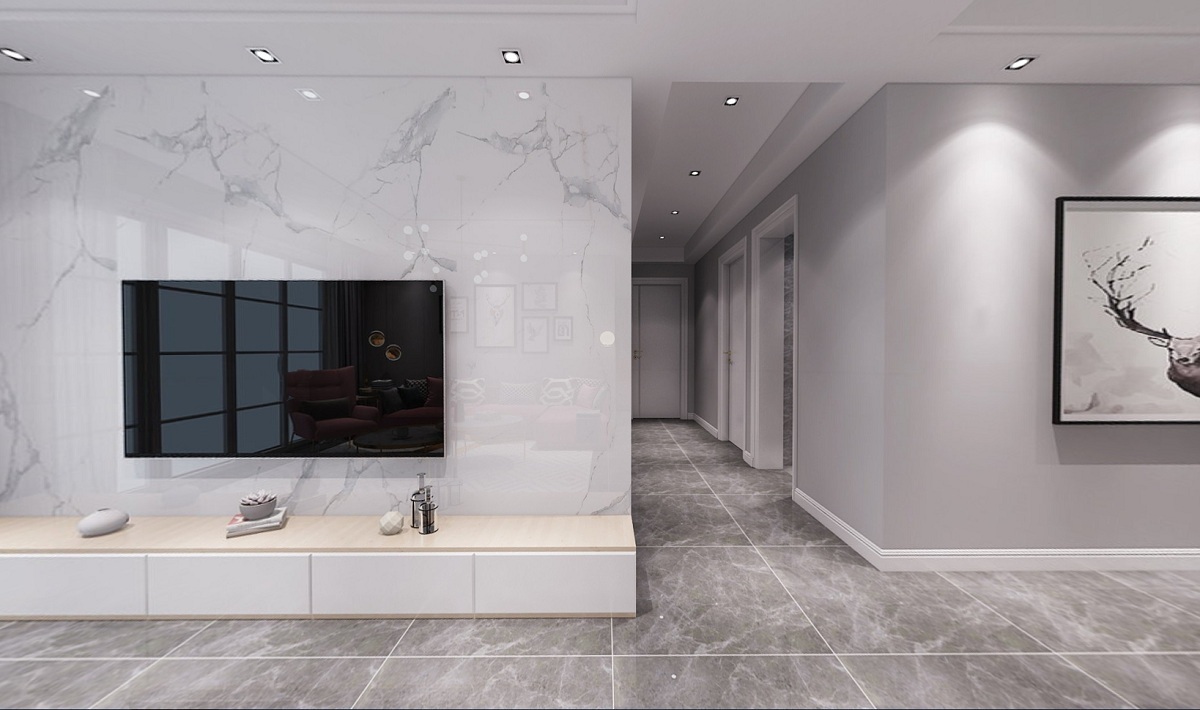 蘇州恒基水漾花城客廳裝修設計 蘇州120平米客廳裝修設計