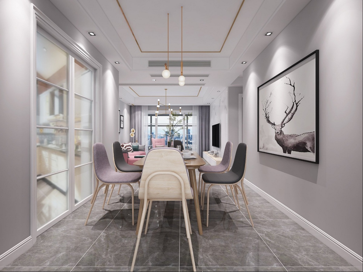 蘇州恒基水漾花城餐廳裝修設計 蘇州120平米餐廳裝修設計