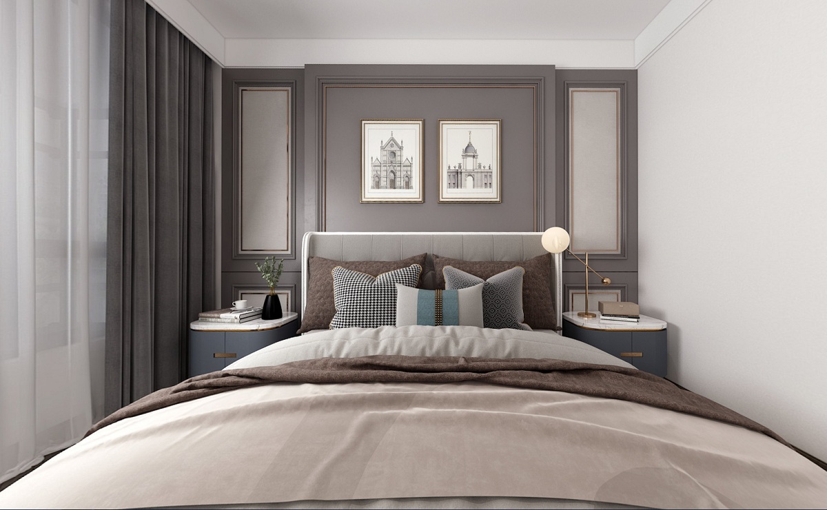 蘇州華宇錦繡花城臥室裝修 蘇州別墅臥室裝修