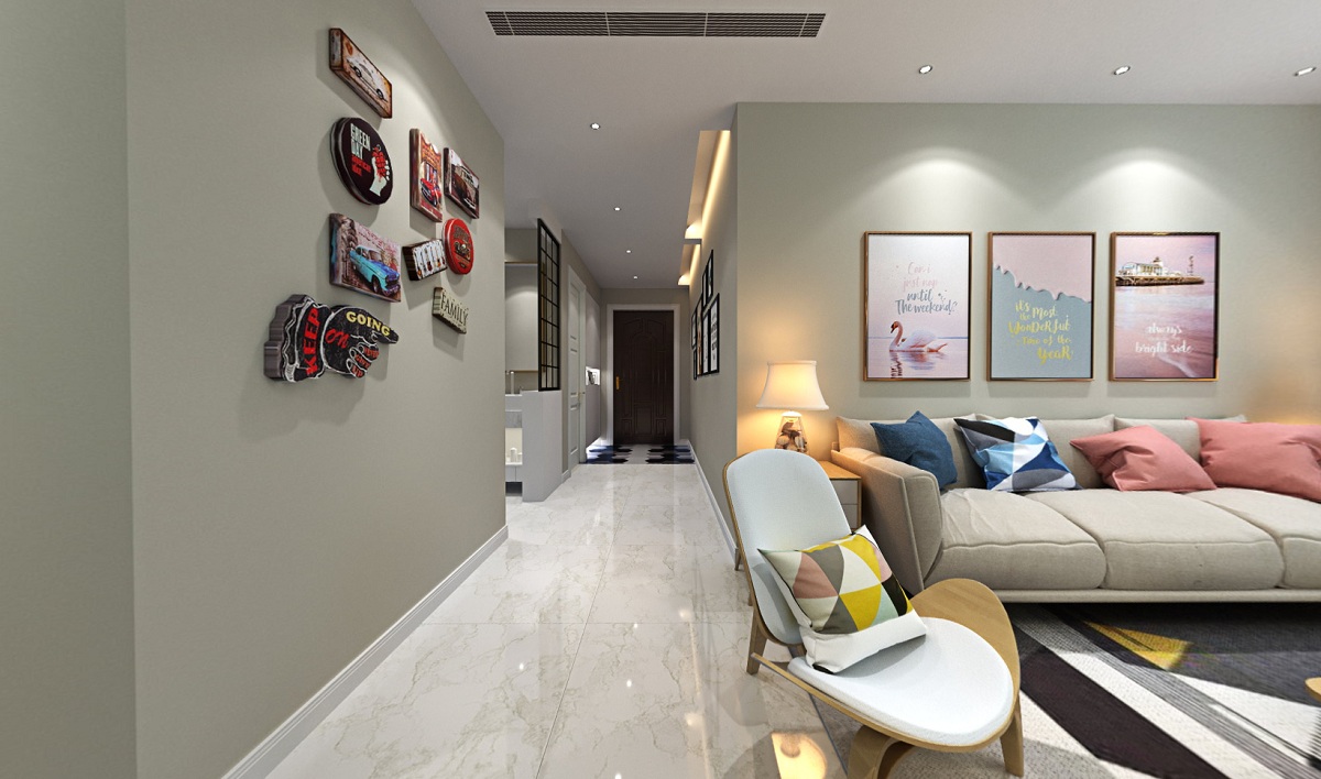 蘇州萬(wàn)科碧桂園玄關(guān)裝修 蘇州102平米玄關(guān)裝修