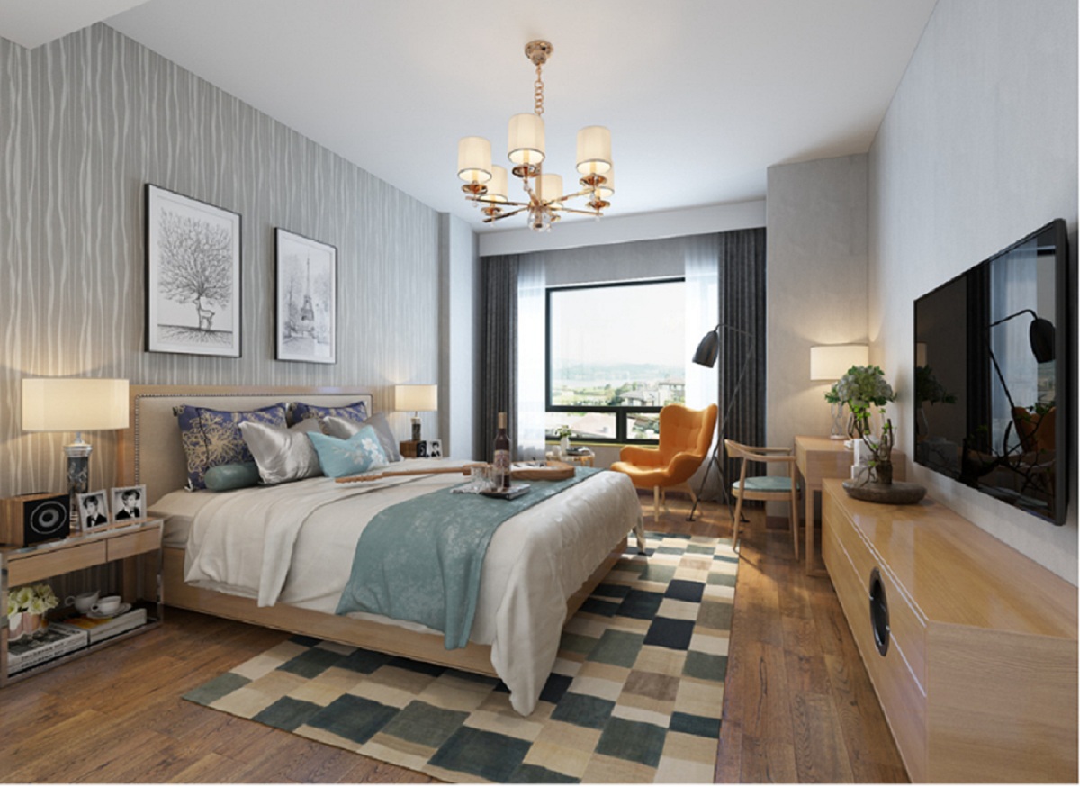 蘇州北極星尚雅苑臥室裝修 蘇州114平米臥室裝修